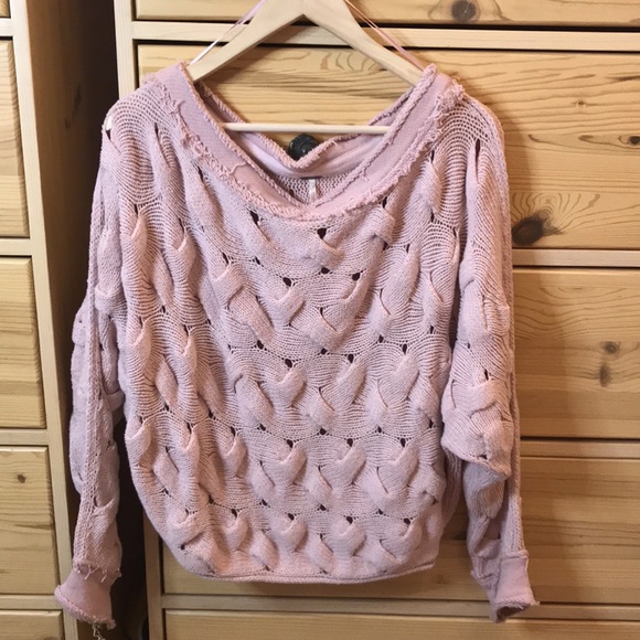 Free People Desert Sands Sweater in Rose Size Extra Small - Picture 3 of 9
